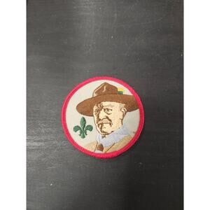 Vintage Baden-Powell Embroidered Scout Patch Lord of Scouting Collectible Badge